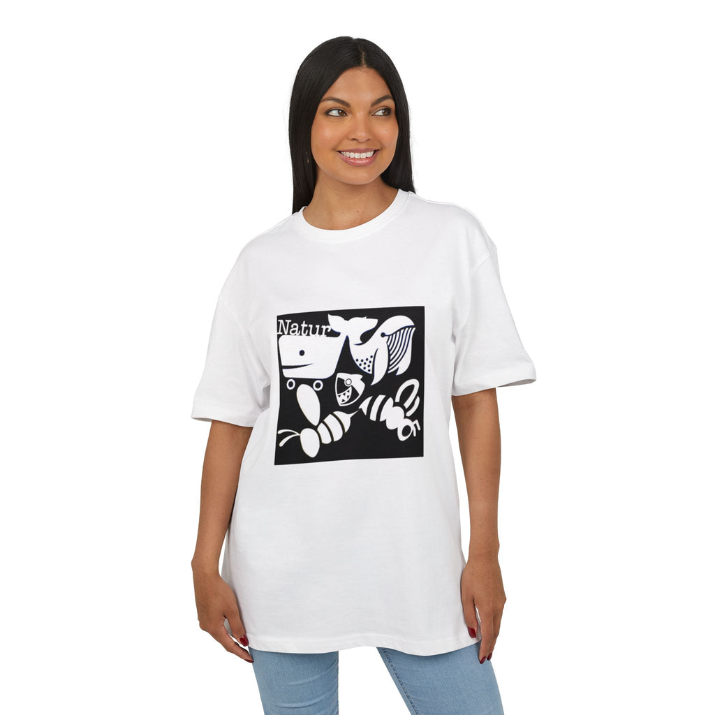 Nature-Inspired Oversize Tee - Unisex Graphic T-Shirt, Eco-Friendly Fashion, Casual Wear, Gift for Nature Lovers, Streetwear