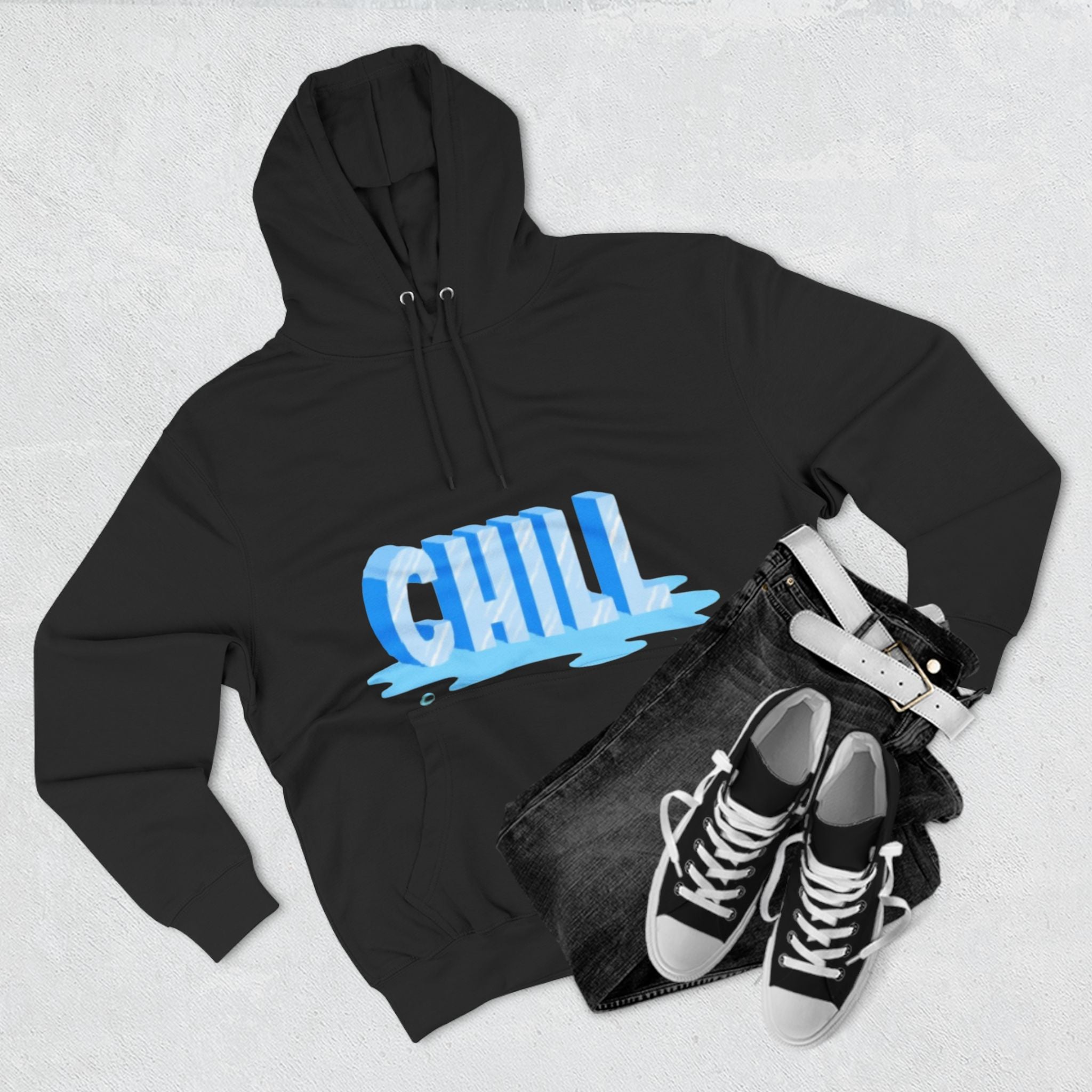 Unisex Three-Panel Fleece Chill Hoodie
