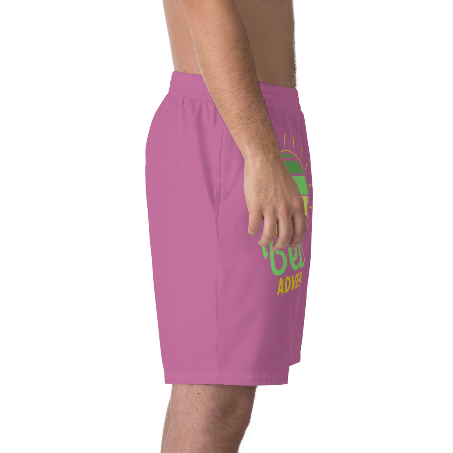 Men's Elastic Beach Shorts (AOP)
