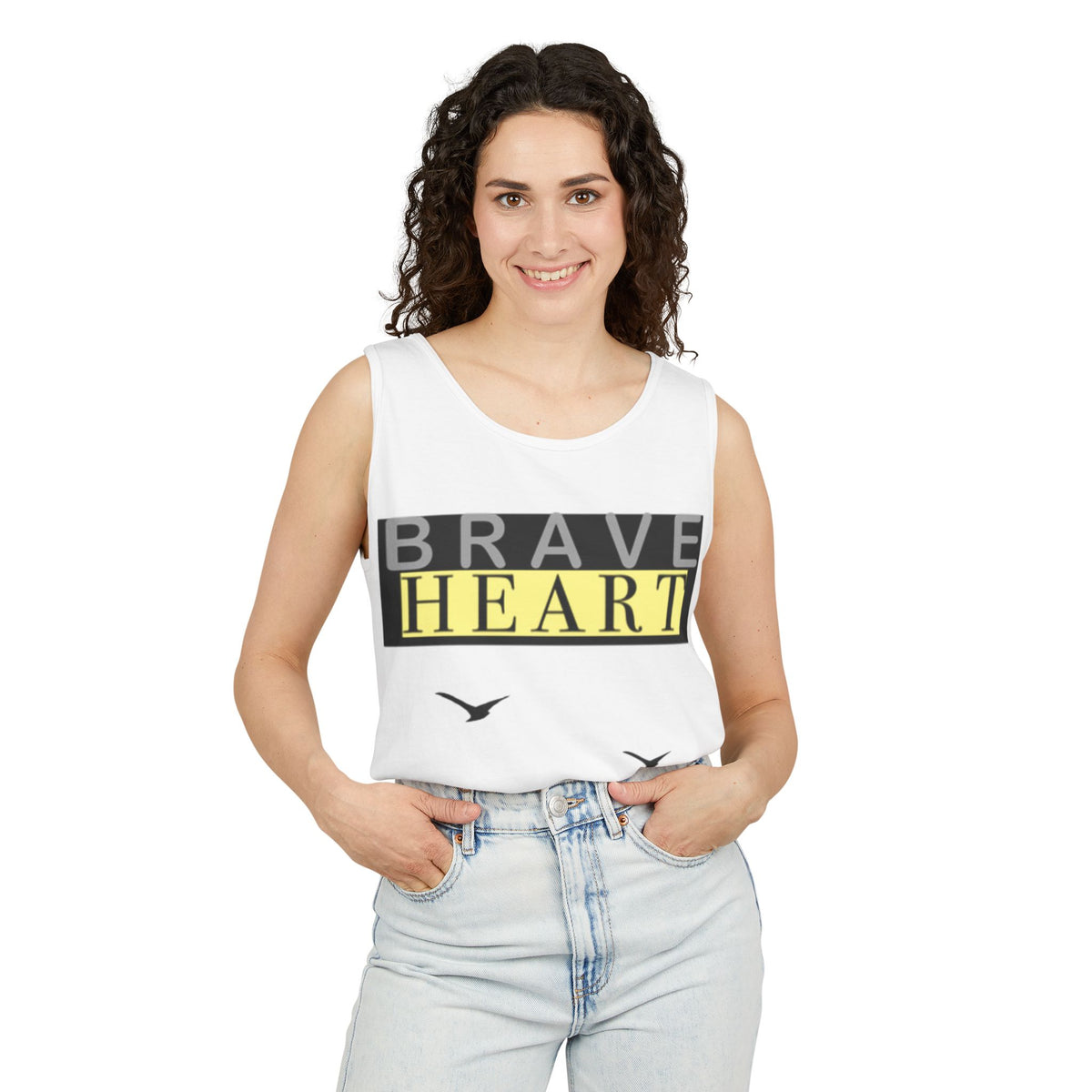 Brave Heart Tank Top | Unisex Garment-Dyed Tee
