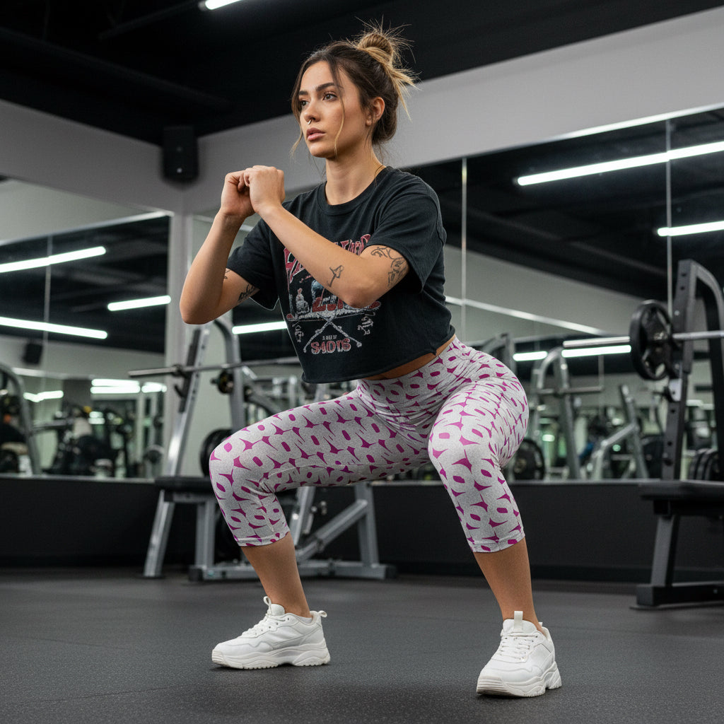 Stylish Women's Capri Leggings Printify