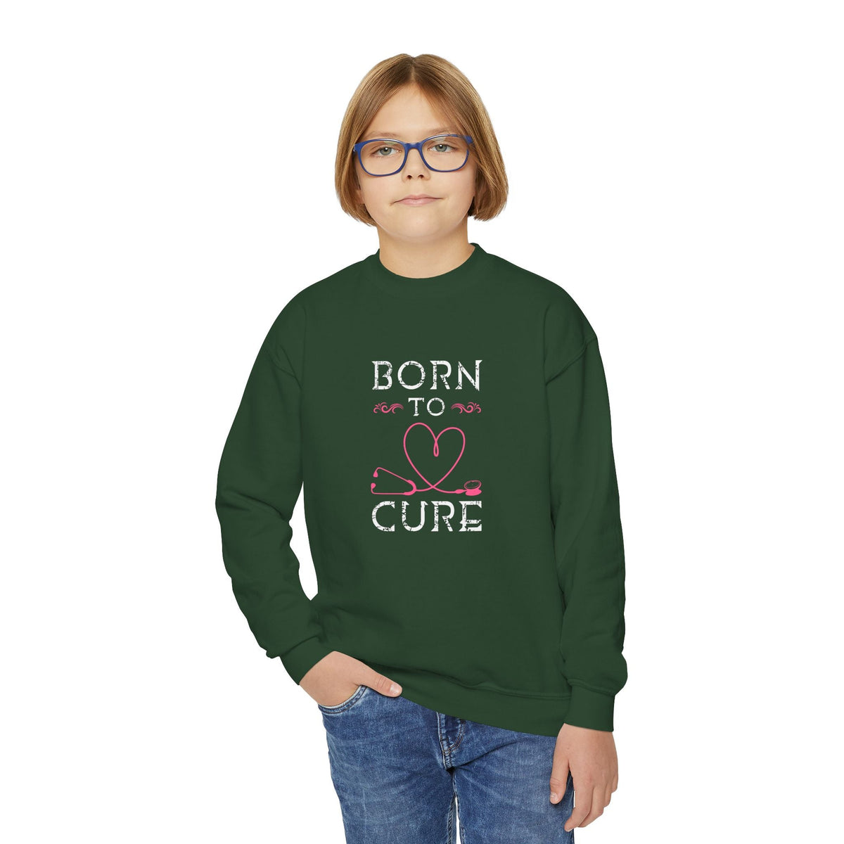 Born To Cure Sweatshirt Printify