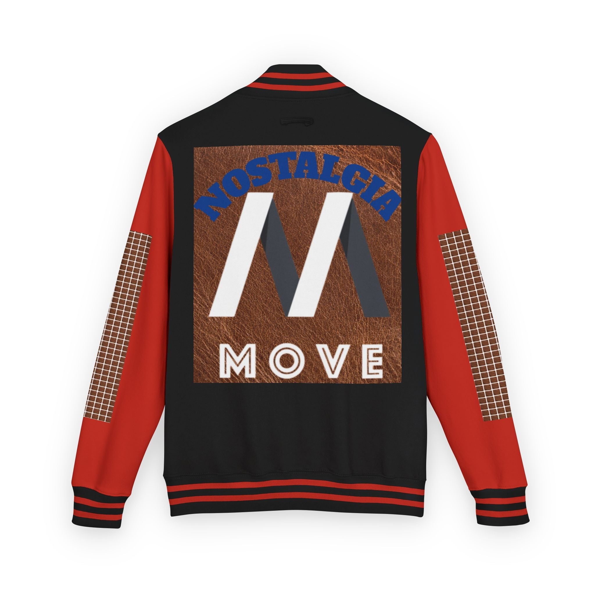 Vintage-Inspired Heavyweight Letterman Jacket, Unisex Varsity Jacket, Retro College Apparel, Perfect for Game Day, Nostalgia Move Style Printify