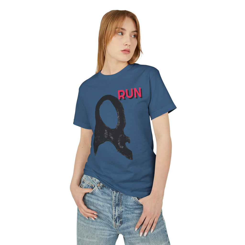 Casual Unisex Tee -  Run Graphic