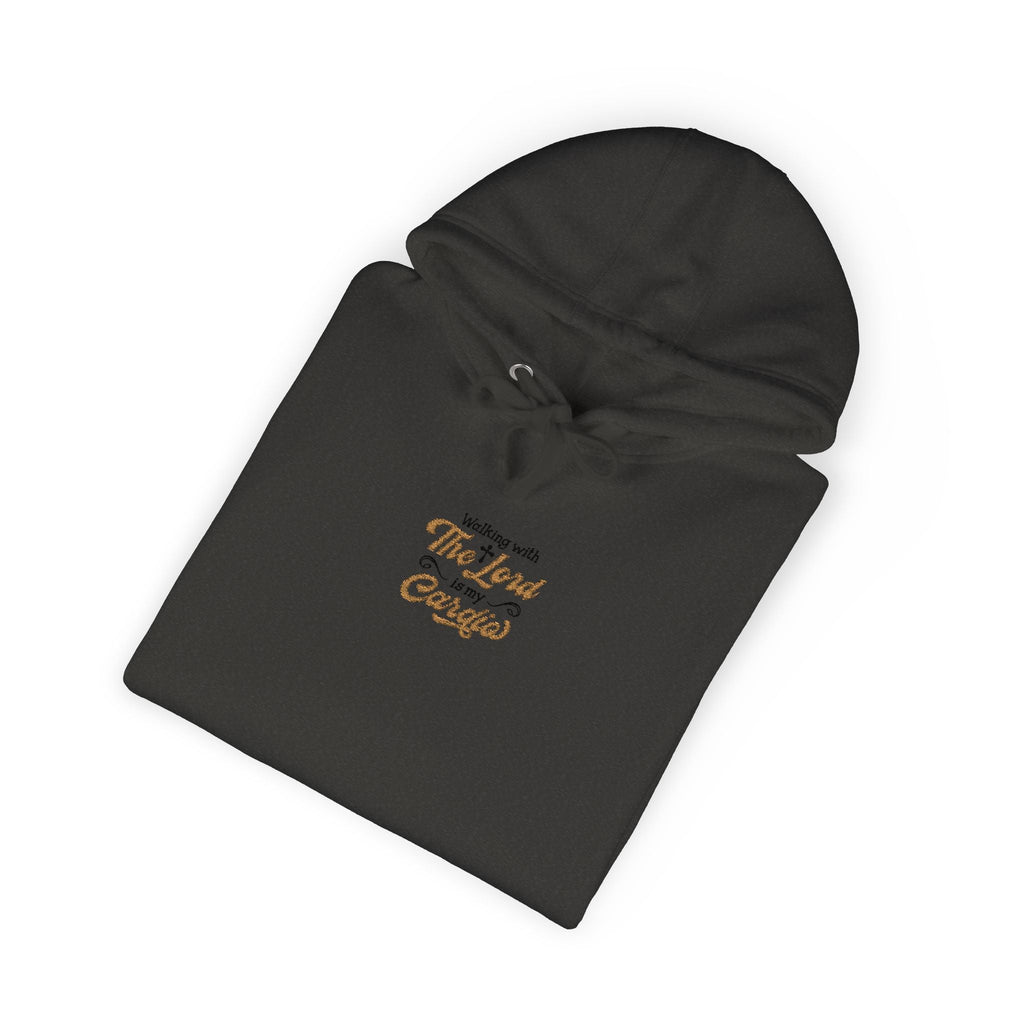 Religious Fleece Hoodie - Walking with the Lord Printify
