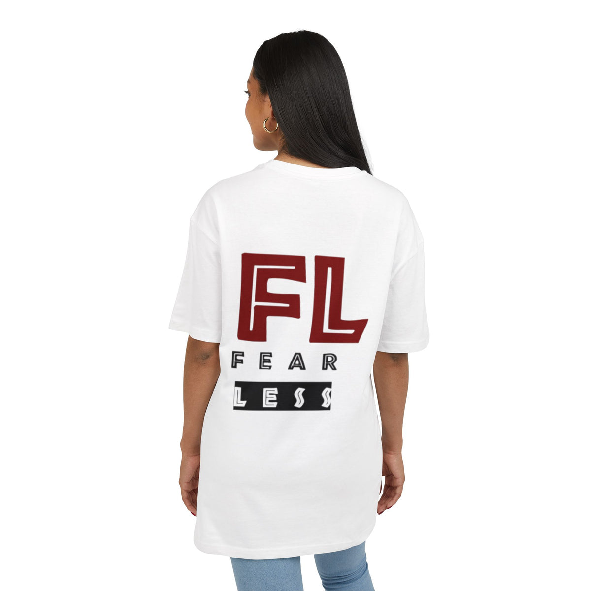 Fearless Unisex Heavy Oversize Tee - Empowering Statement Shirt