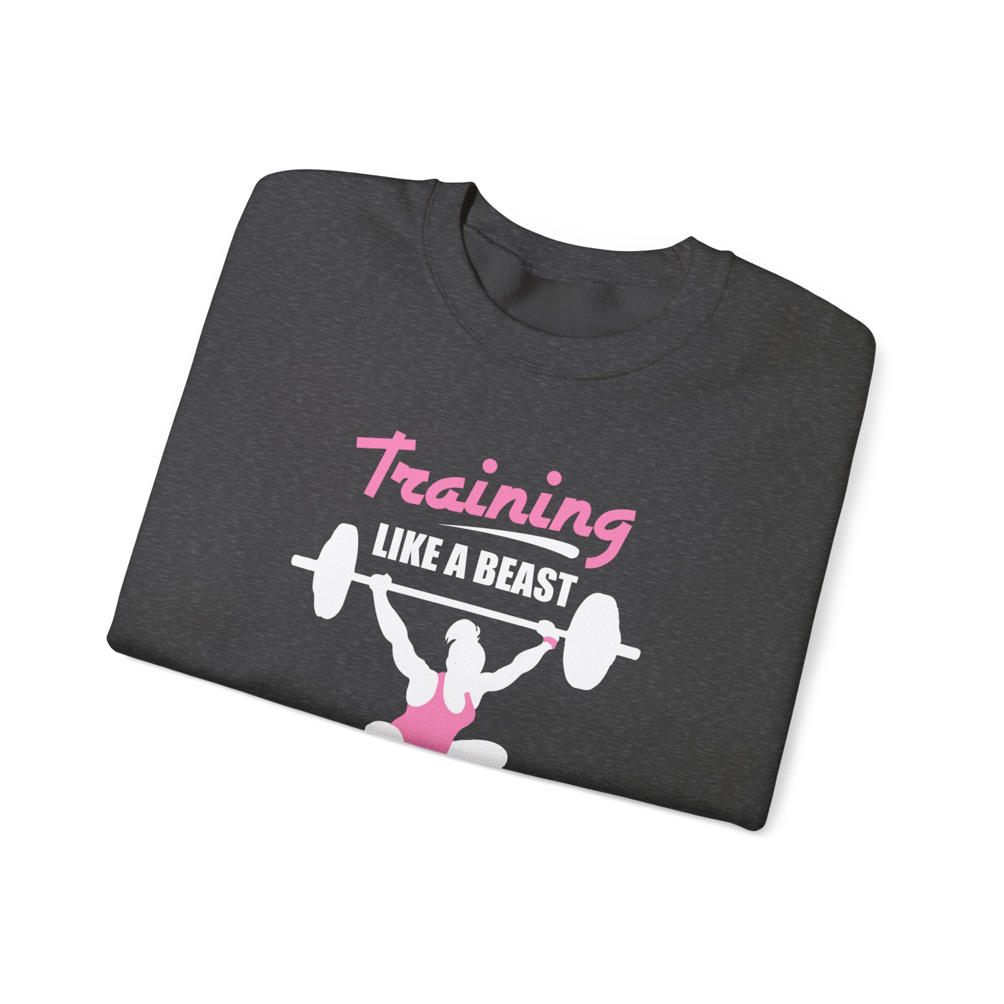 S’entraîner comme un sweat-shirt unisexe bête 