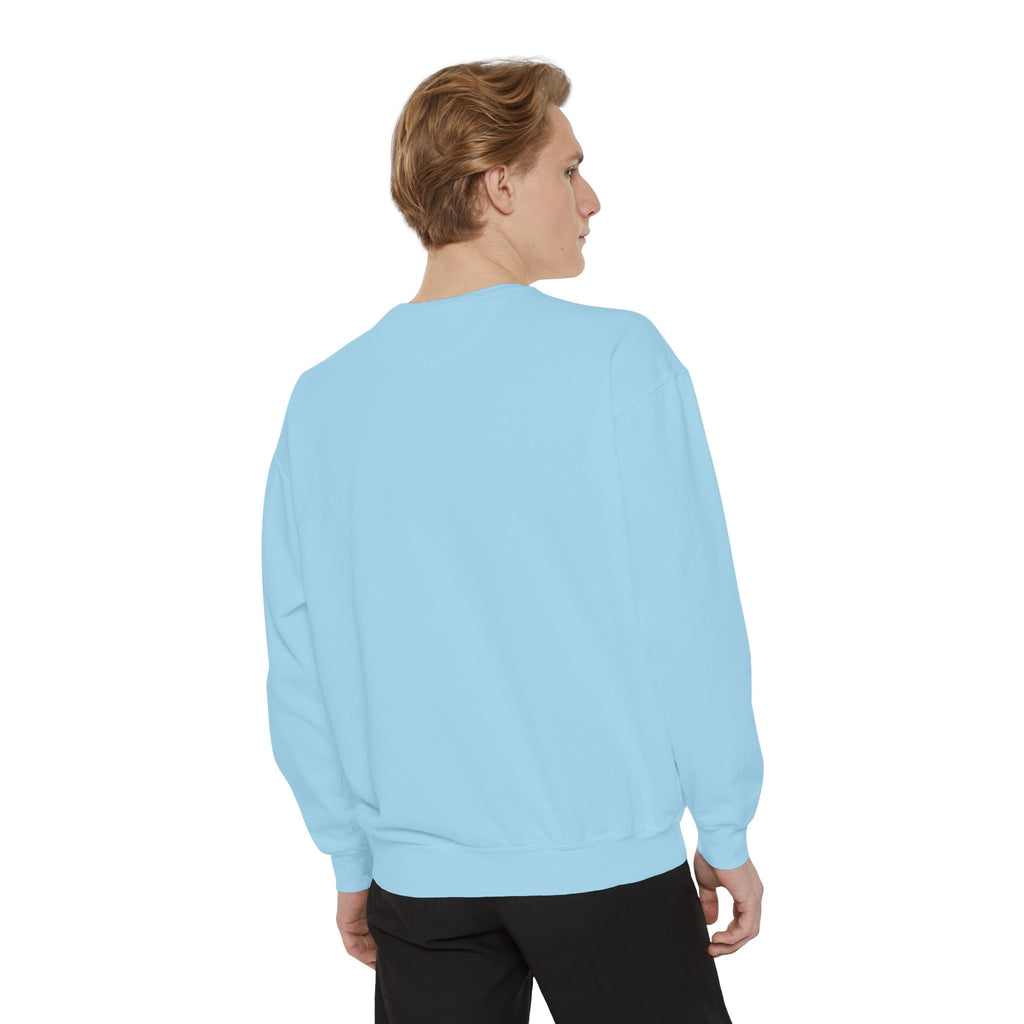 Garment-Dyed Sweatshirt, Cozy Unisex Pullover, Casual Comfortable Sweater, Perfect for Relaxing, Gift Idea for Friends and Family Printify