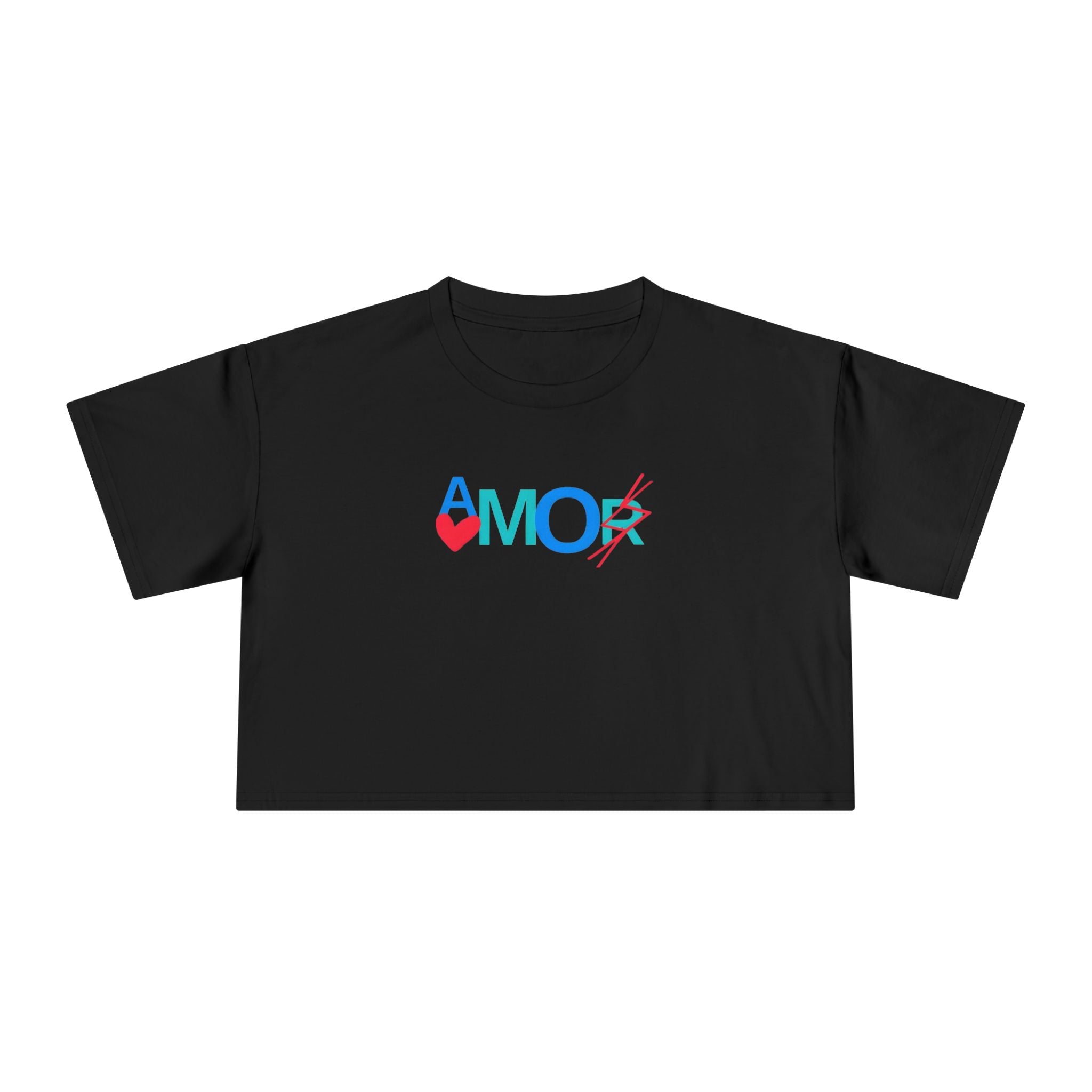 Crop Tee AMORX - Women's Trendy Graphic T-Shirt