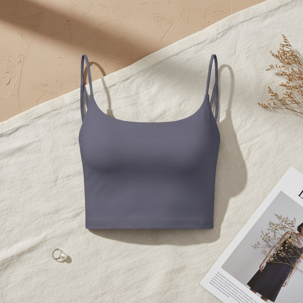 Luxe Women's Brami — Seamless Strappy Crop Bralette