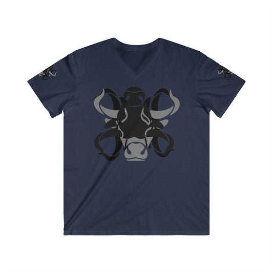 Men's Fitted V-Neck Short Sleeve Tee