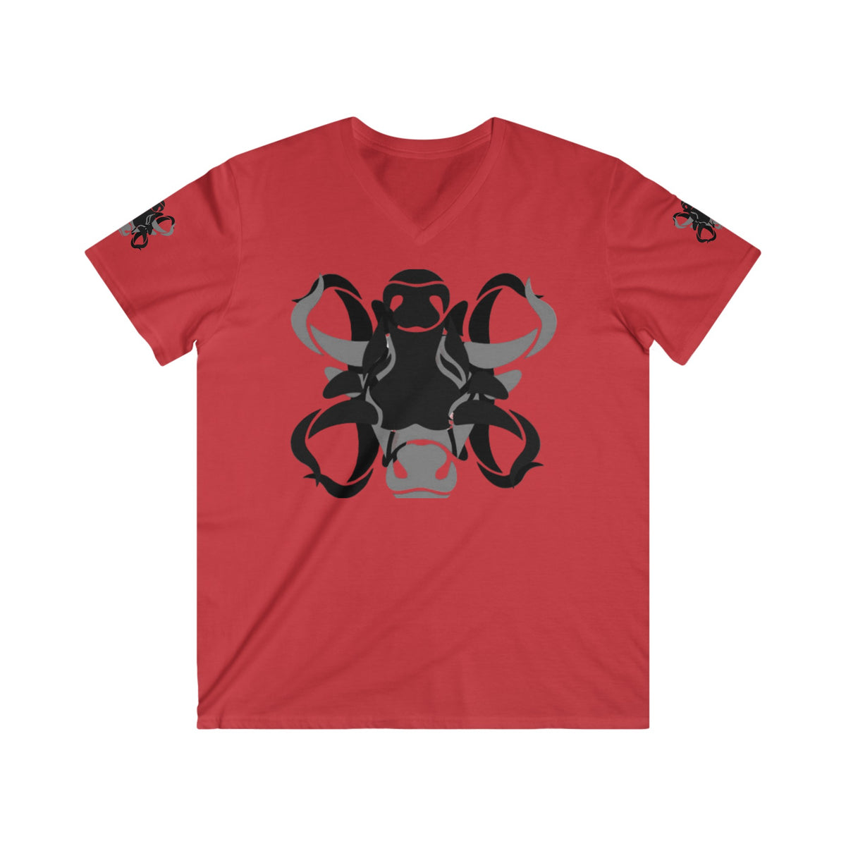 Men's Fitted V-Neck Short Sleeve Tee