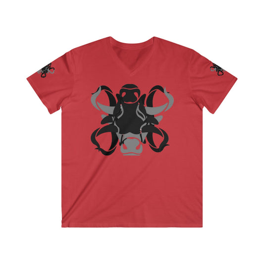 Men's Fitted V-Neck Short Sleeve Tee