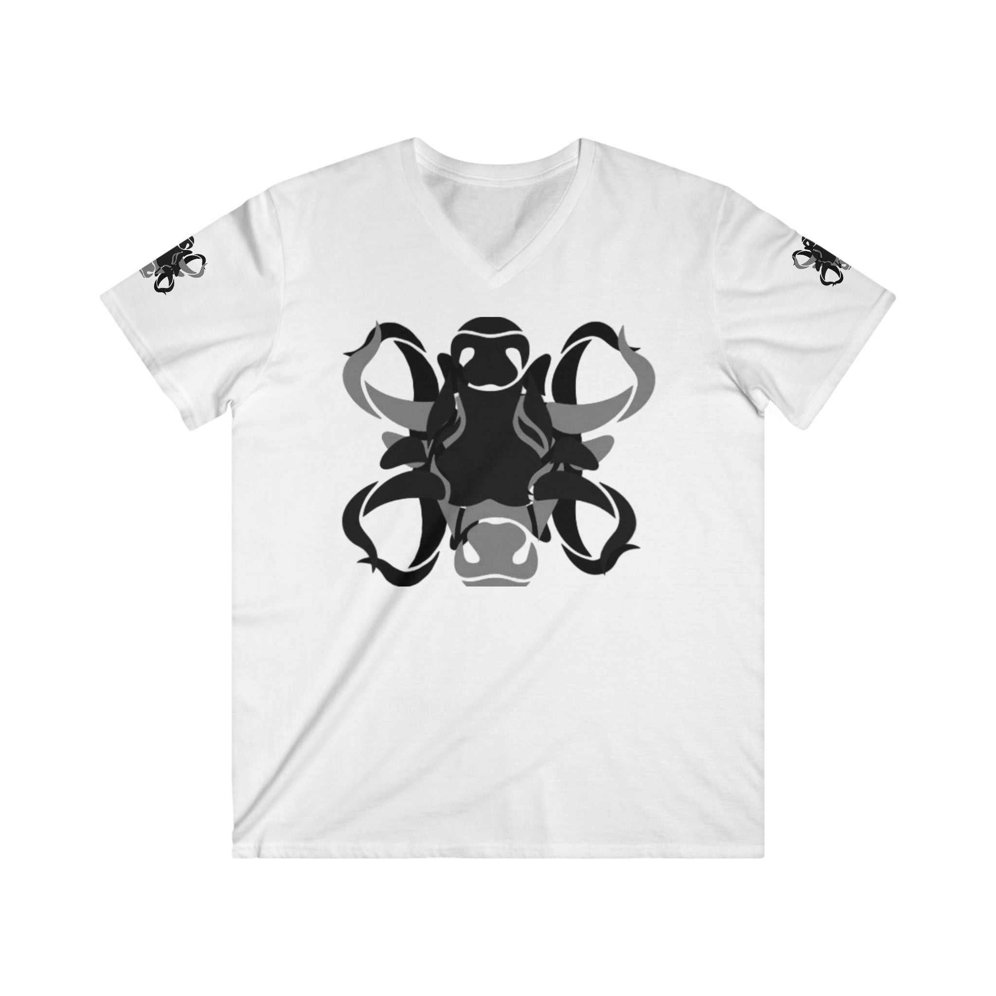 Men's Fitted V-Neck Short Sleeve Tee