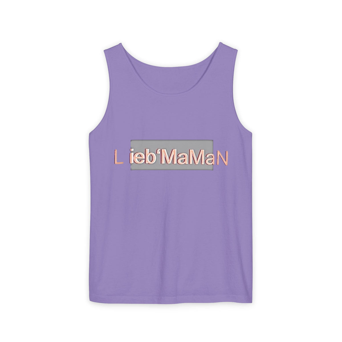 Lieb'MaMan Unisex Garment-Dyed Tank Top - Stylish and Comfortable Summer Wear