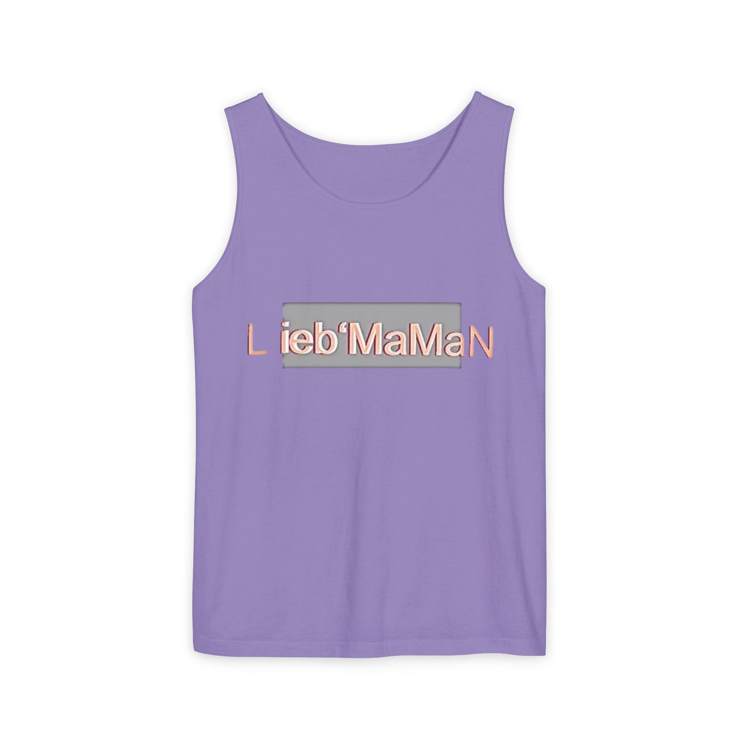 Lieb'MaMan Unisex Garment-Dyed Tank Top - Stylish and Comfortable Summer Wear
