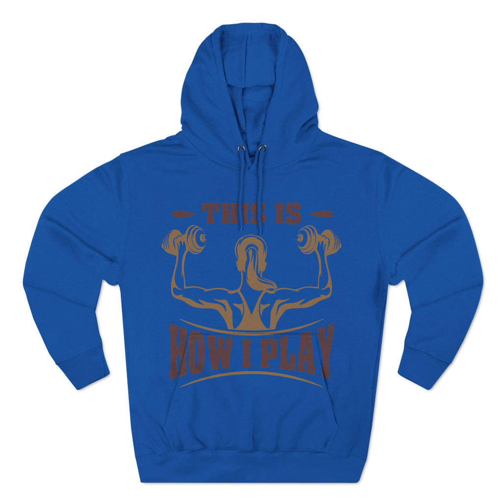 Rcnsons Unisex Three-Panel Fleece 'Play' Hoodie