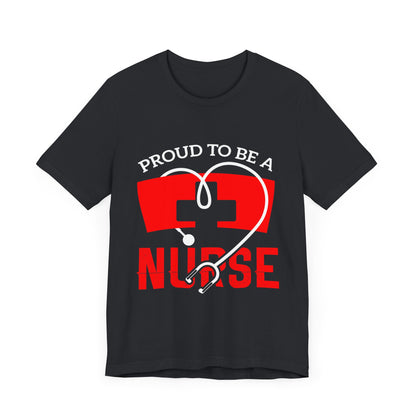 Fier d’être un tee-shirt unisexe infirmière 