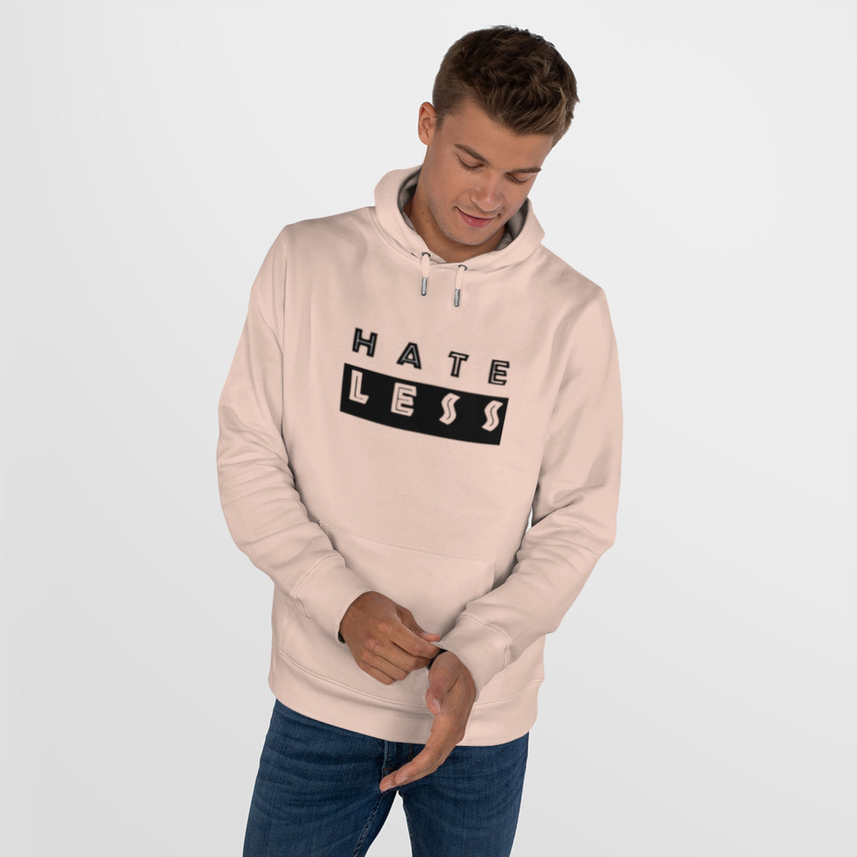King Hate Less Hooded Sweatshirt - Promote Positivity and Kindness