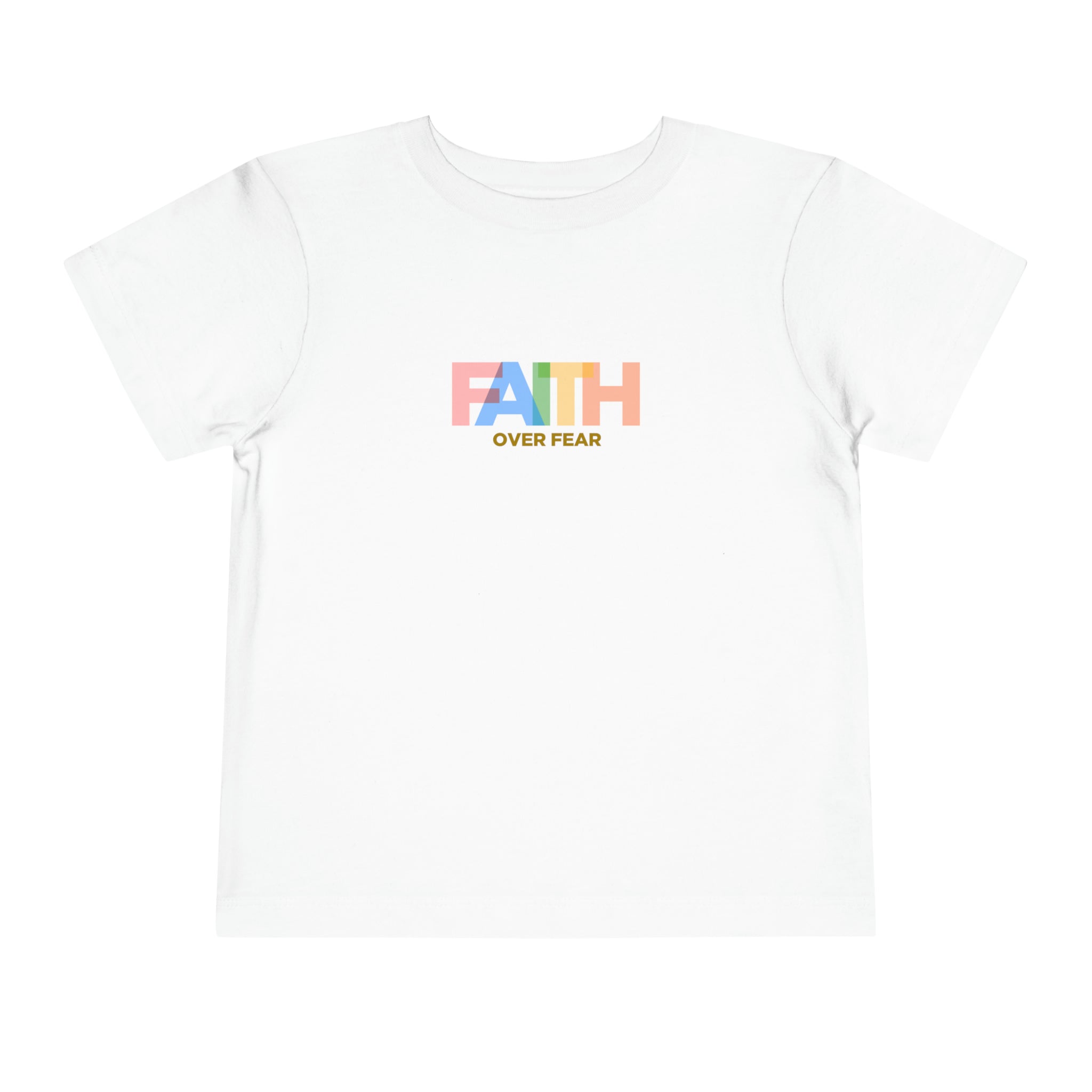 T-shirt pour tout-petits La foi sur la peur 