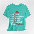 Je suis noble, je suis un tee-shirt unisexe inébranlable 
