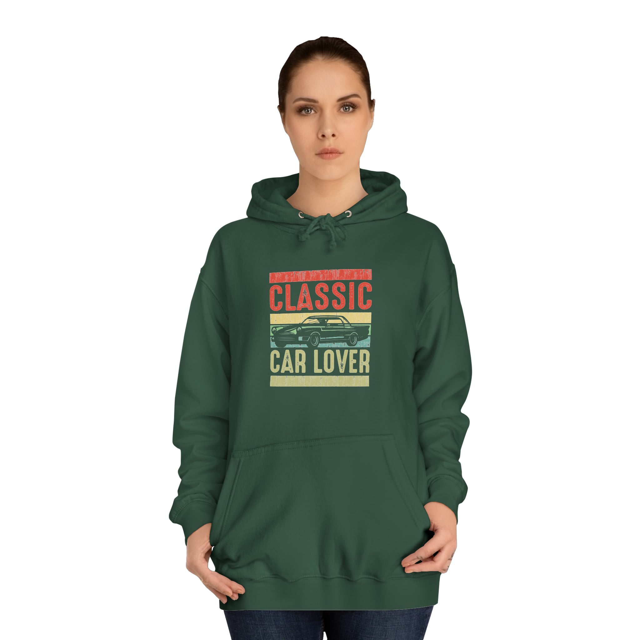 Sweat à capuche unisexe pour amoureux des voitures classiques 