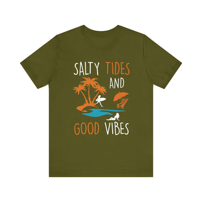 Marées salées et bonnes vibrations Tee unisexe 