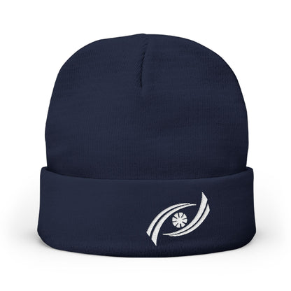 Cozy Embroidered Knit Beanie, Winter Hat, Gift for Him, Gift for Her, Fashion Accessory, Cold Weather Gear, Unique Beanie Printify