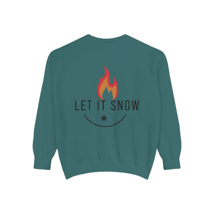 Let It Snow Unisex Garment-Dyed Sweatshirt