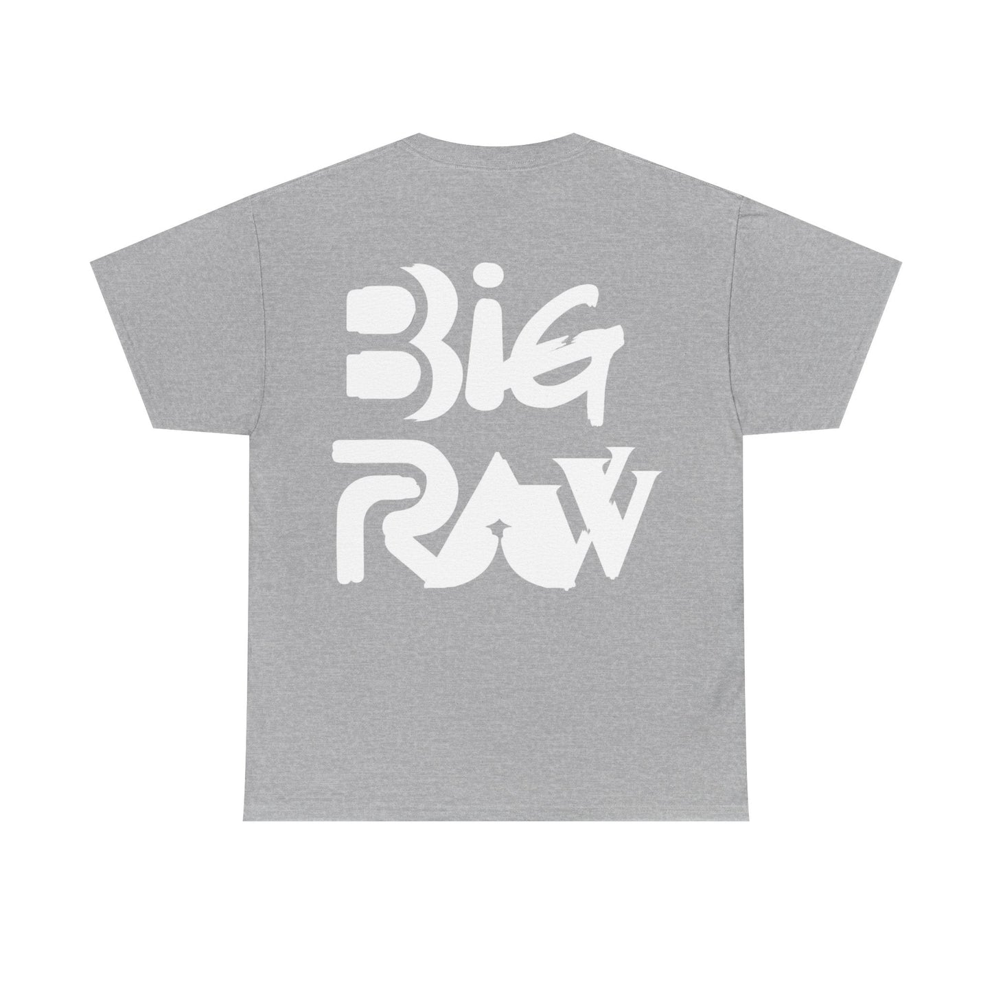 Big Raw Unisex Heavy Cotton Tee, Casual Streetwear Shirt, Gift for Him or Her, Everyday Fashion, Graphic Tee, Trendy Apparel Printify