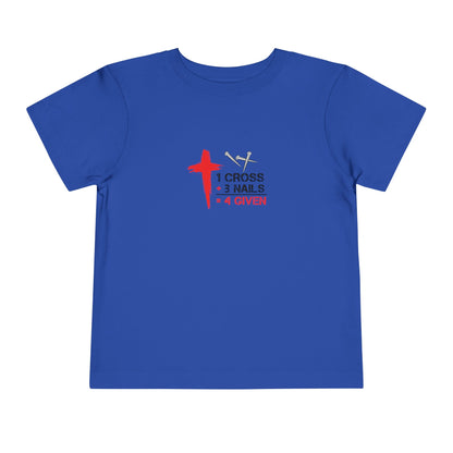 1Cross 3Nails 4Given Toddler Tee Printify