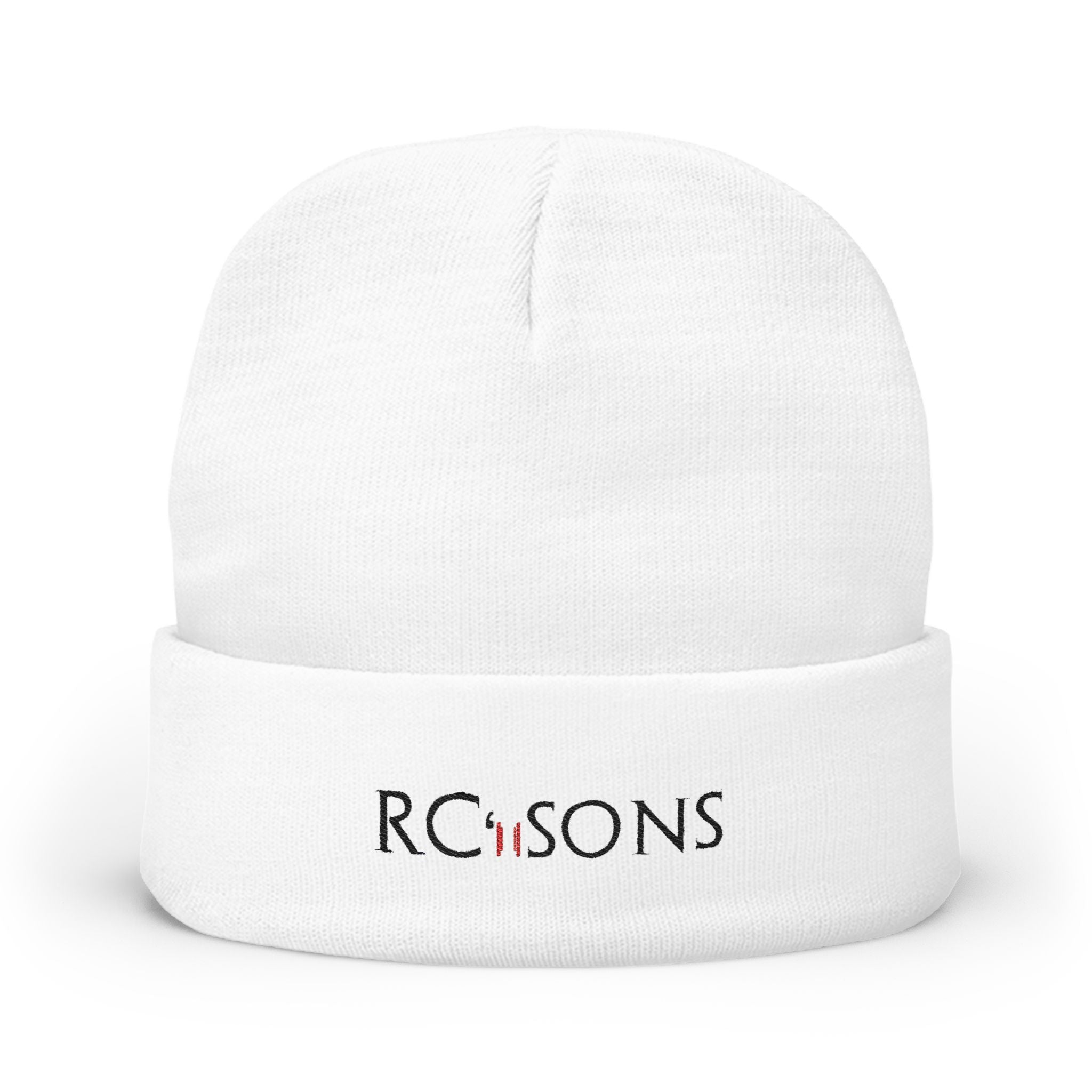 Embroidered RC’nSONS Knit Beanie — Durable Winter Cuffed Hat