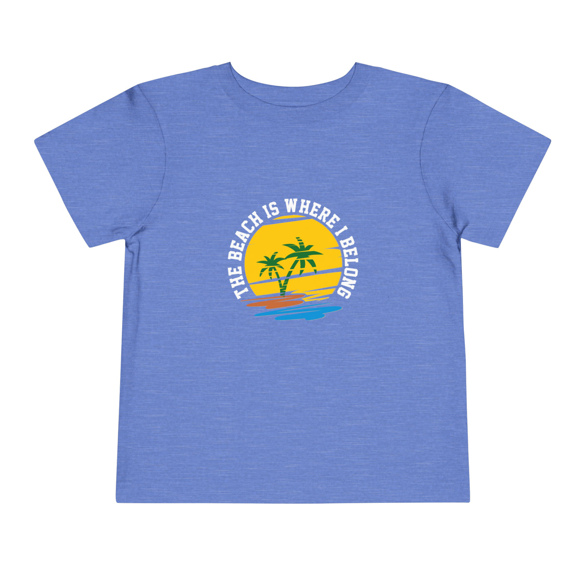 La plage est là où j’appartiens T-shirt pour tout-petits 