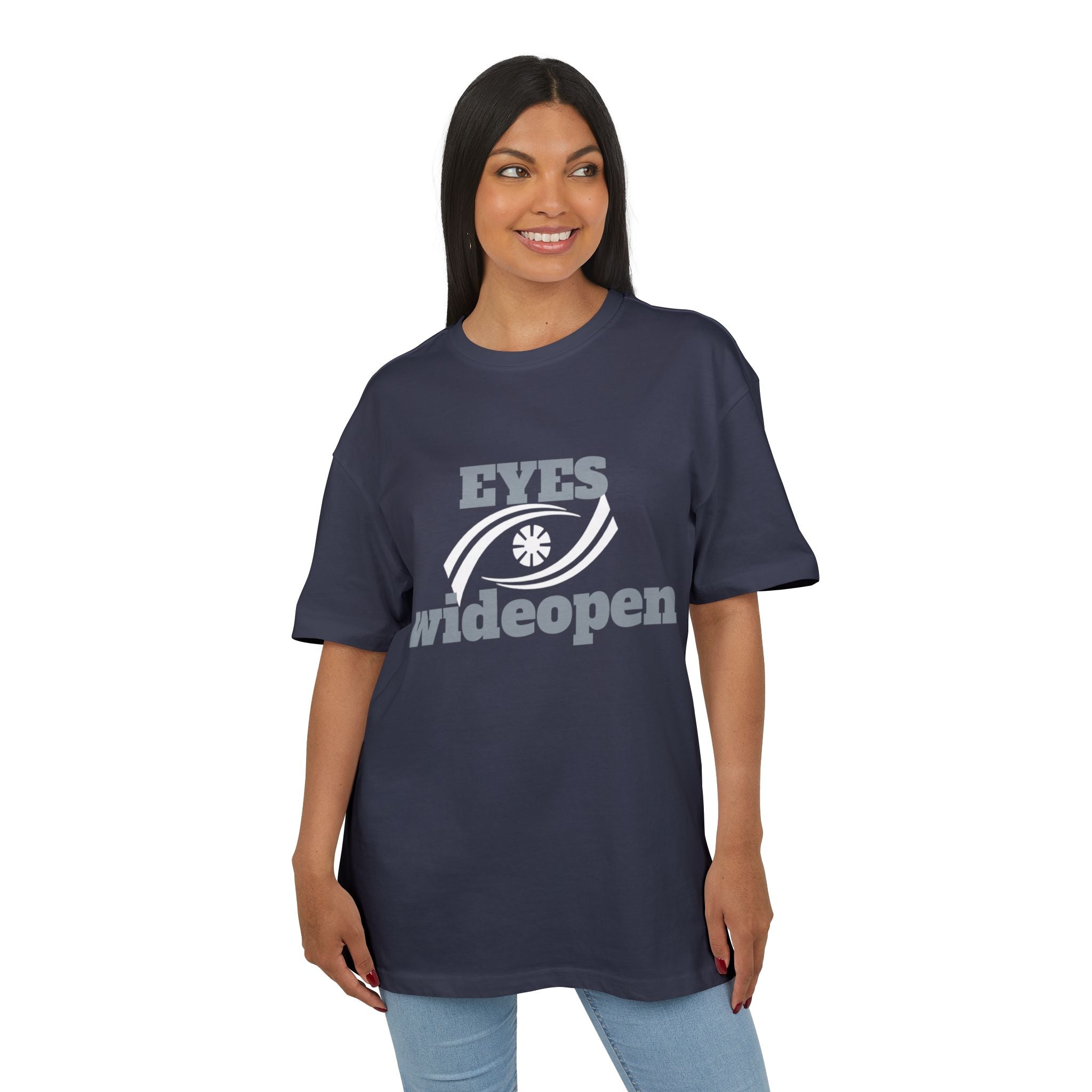 Oversized Graphic Tee - 'EYES wideopen' Statement Shirt, Casual Wear, Street Style, Gift for Trendsetters, Everyday Comfort Printify