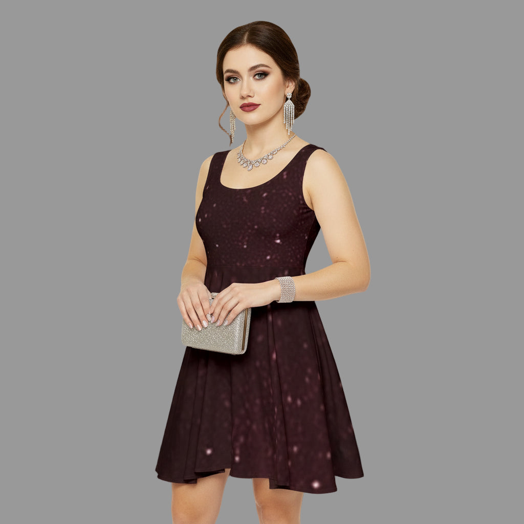 Chic Women's Skater Dress - Elegant Party Dress, Perfect for Holidays, Casual Outings, and Date Nights, Flattering Fit Printify