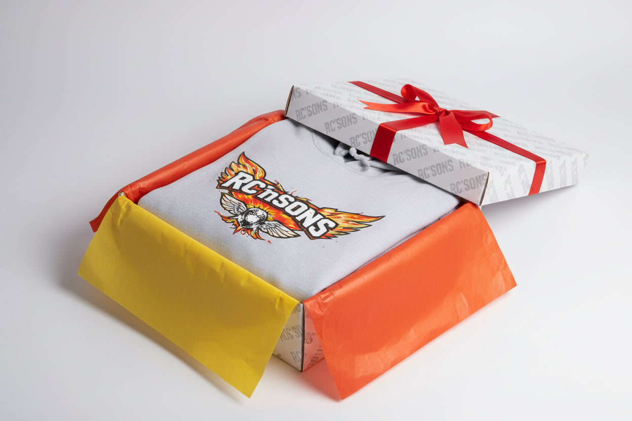 RCnSONS Wings Hoodie — Vintage Motorcycle Pullover