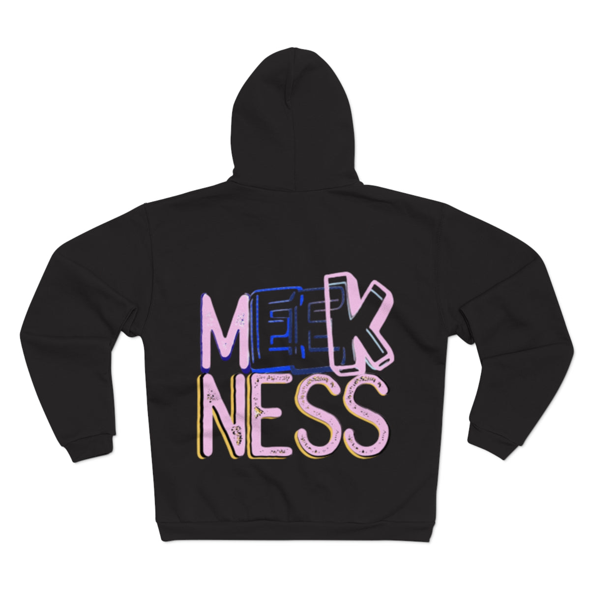 Meekness Unisex Hooded Zip Sweatshirt - Stylish Graphic Zip Hoodie for Everyday Comfort