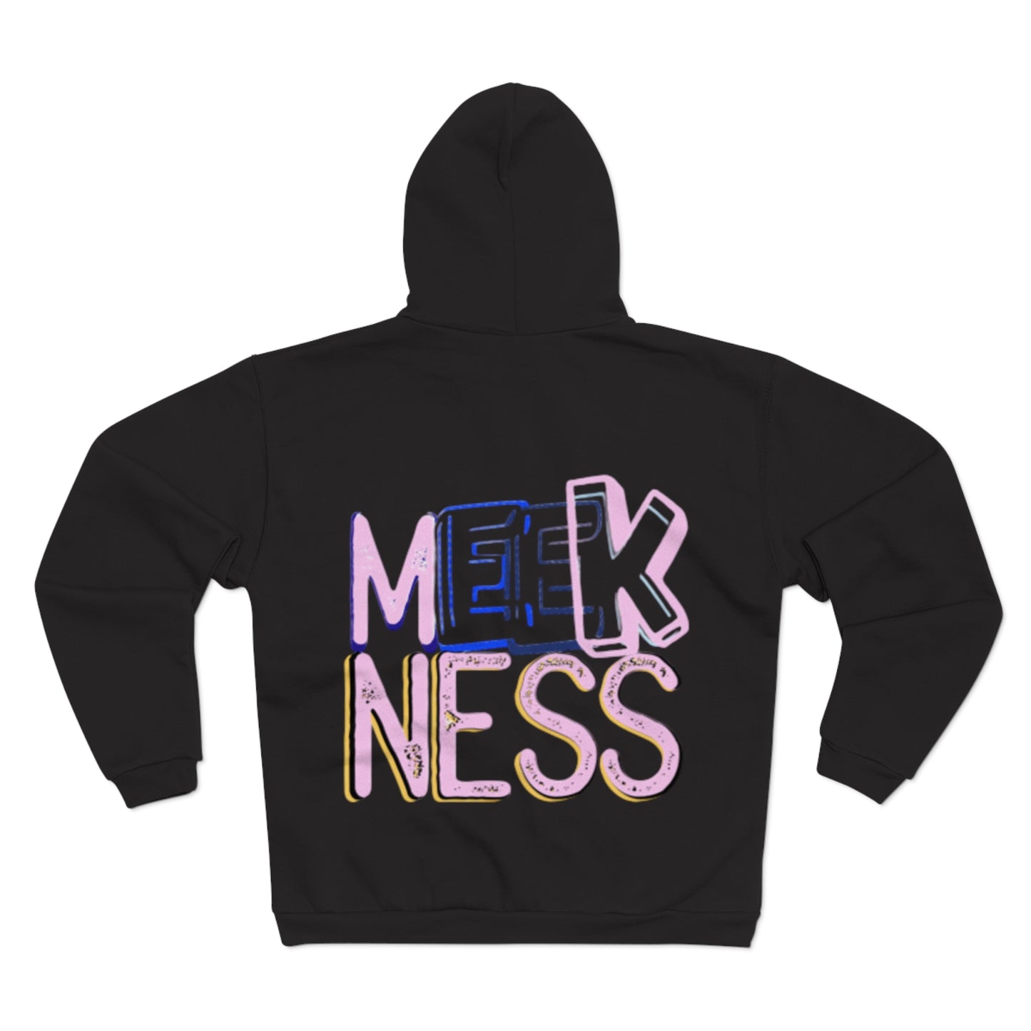 Meekness Unisex Hooded Zip Sweatshirt - Stylish Graphic Zip Hoodie for Everyday Comfort
