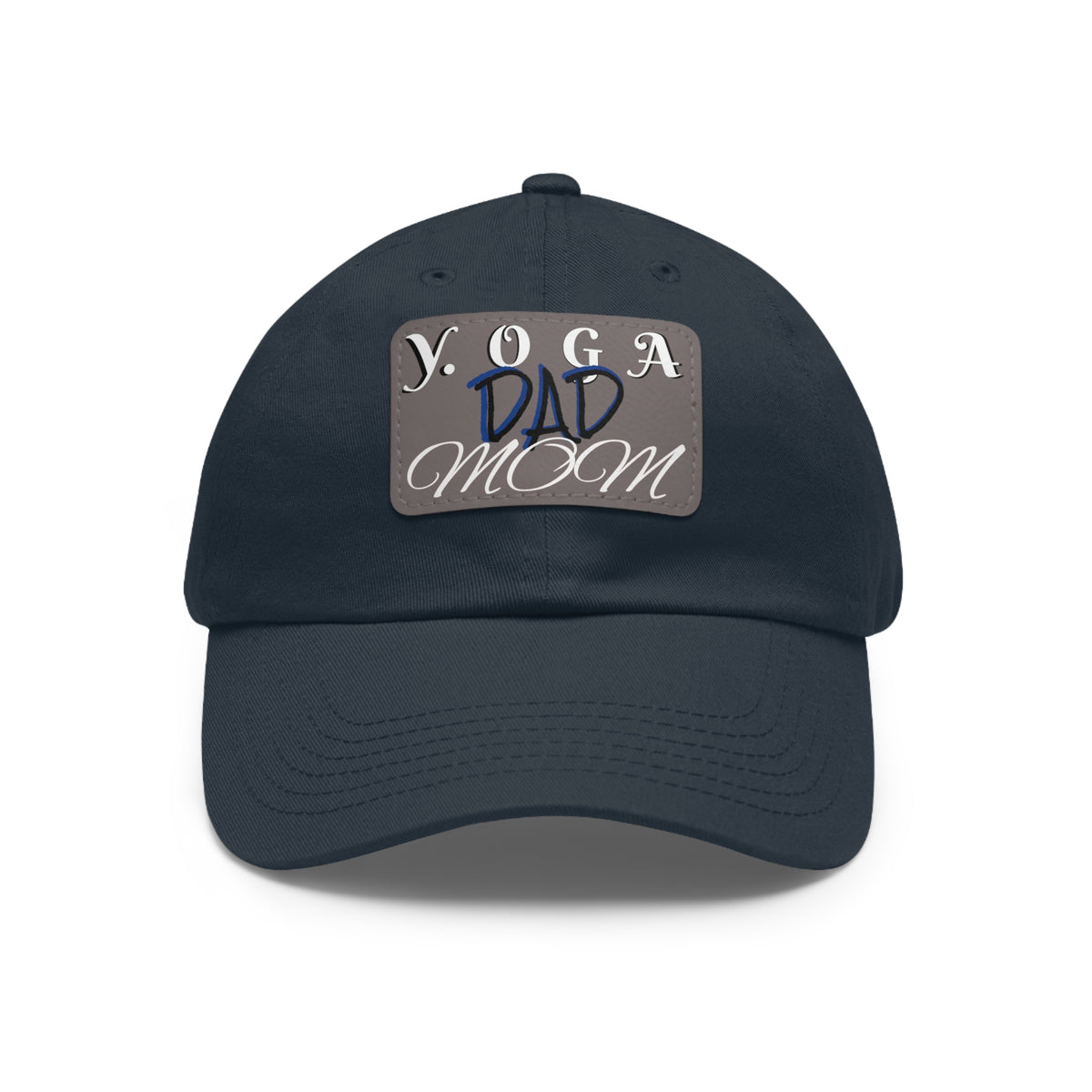 Yoga Dad Hat with Leather Patch - Casual Style for Active Parents