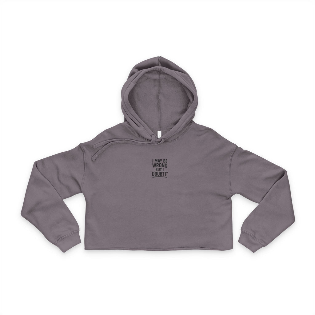 Chic Cropped Hoodie for Women, Casual Streetwear, Trendy Fall Fashion, Unique Gift, Lounge and Activewear Printify