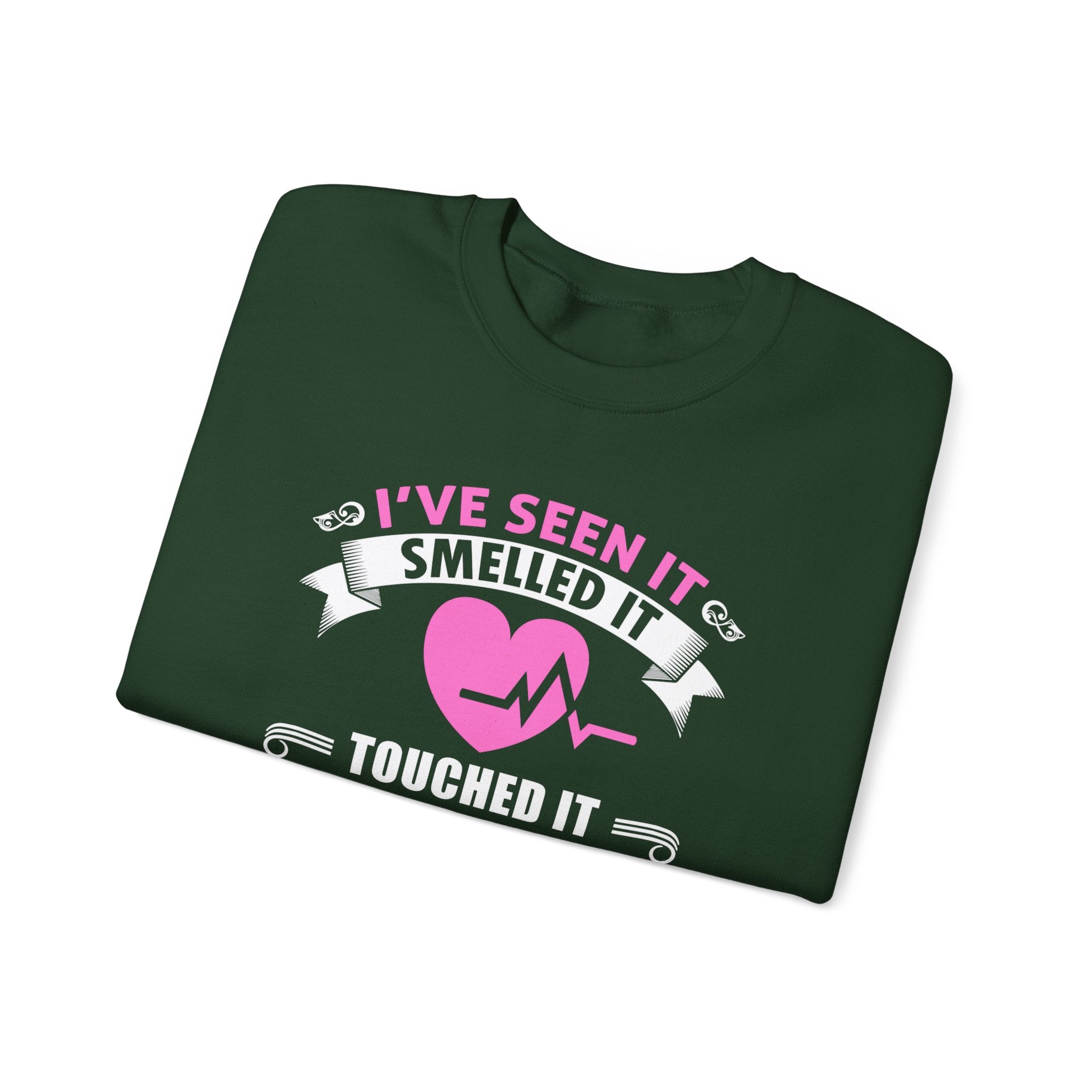 J’ai vu ça sentait ça touchait ce sweat-shirt unisexe 