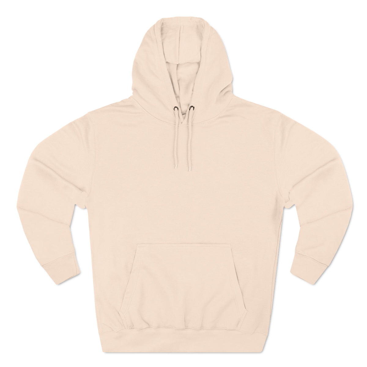 Pale Three-Panel Fleece Hoodie