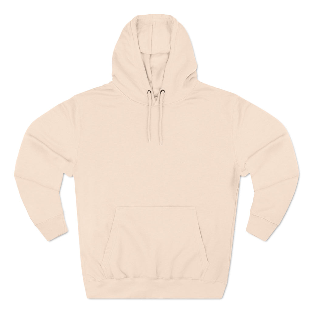 Pale Three-Panel Fleece Hoodie