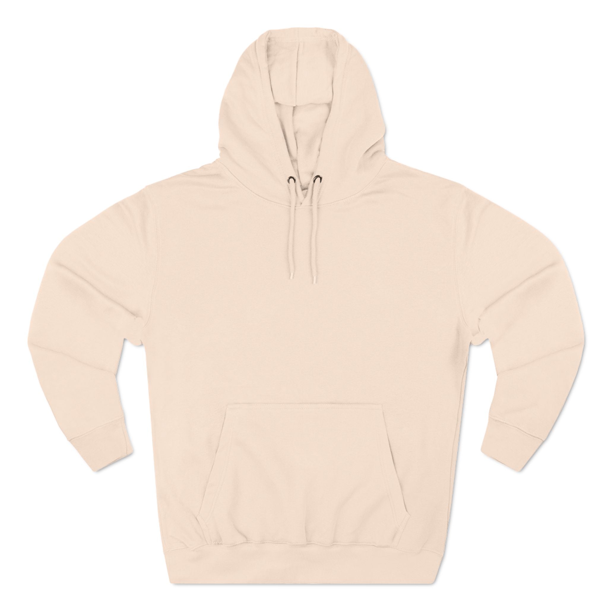 Pale Three-Panel Fleece Hoodie