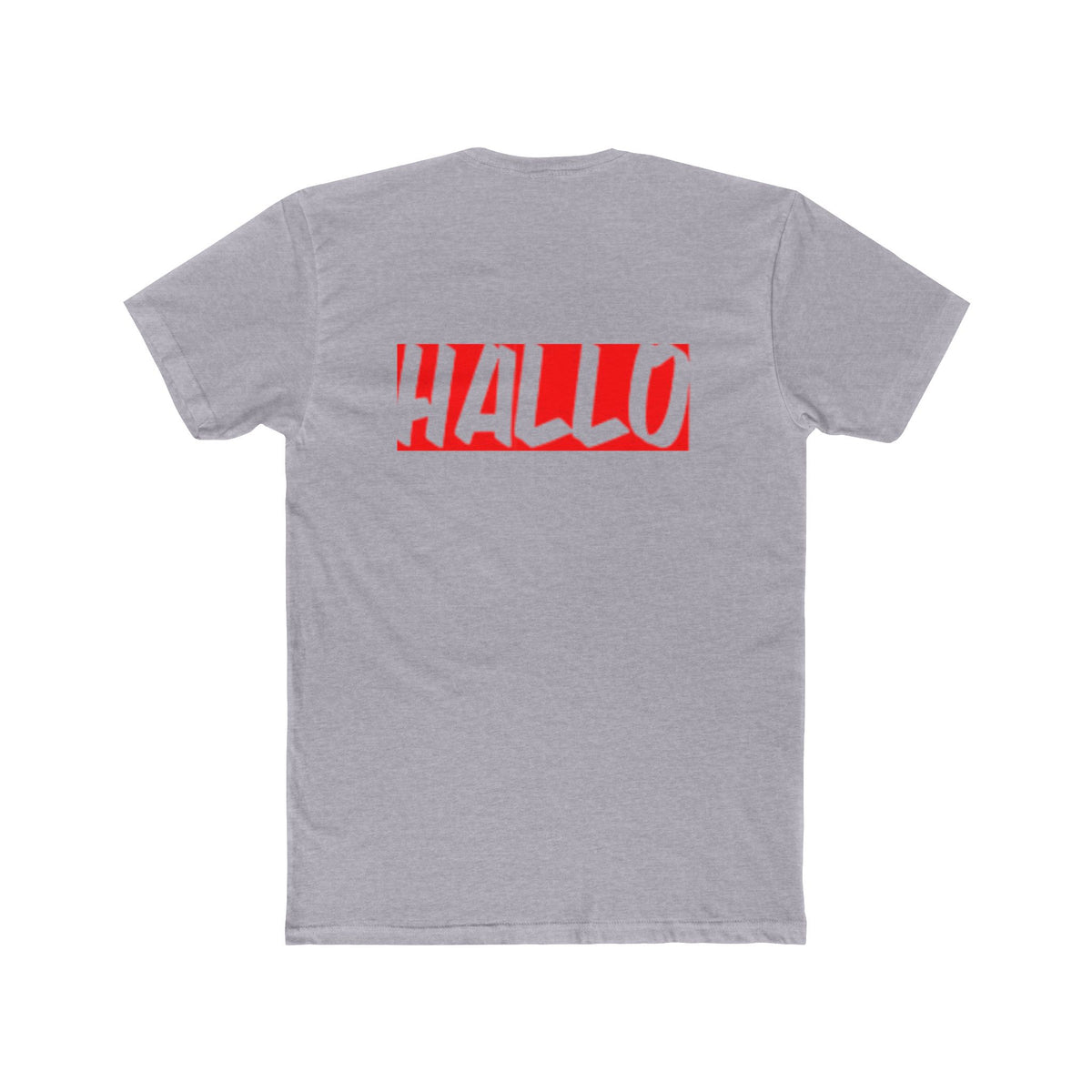 T-Shirt with Hallo Design | Unisex Cotton Crew Tee