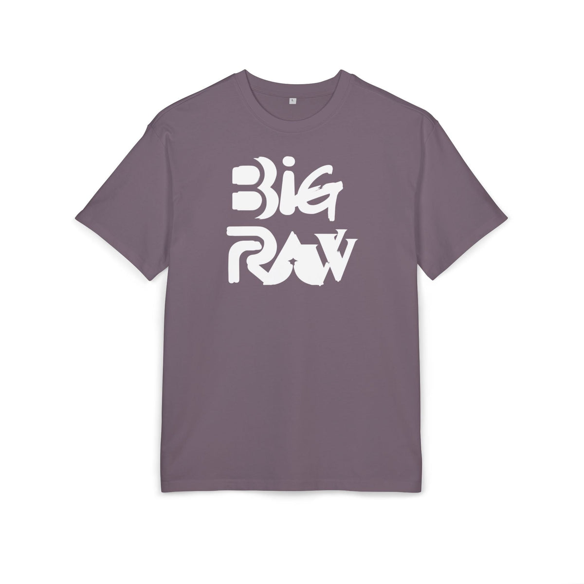 Oversize Tee Big Raw Print Unisex Heavy T-Shirt Printify