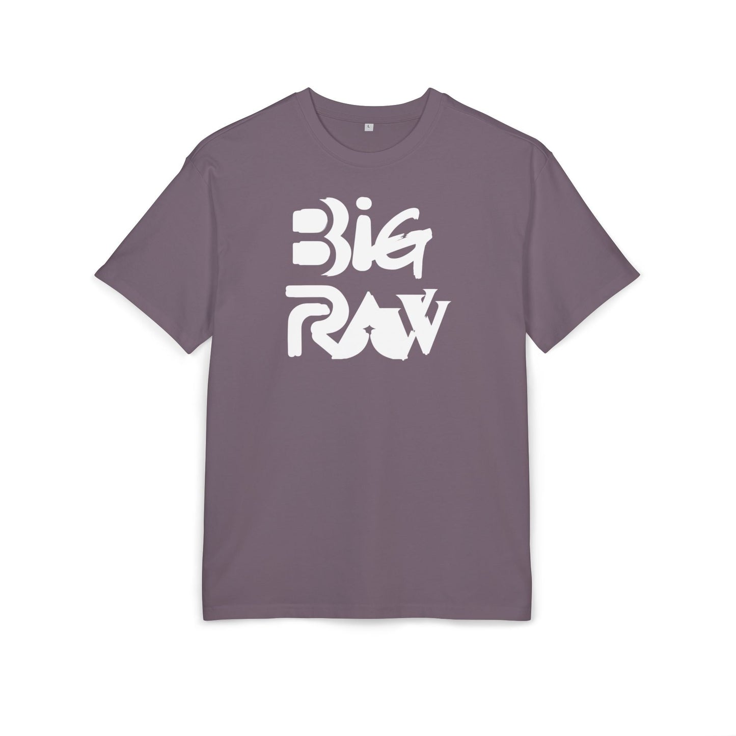 Oversize Tee Big Raw Print Unisex Heavy T-Shirt Printify
