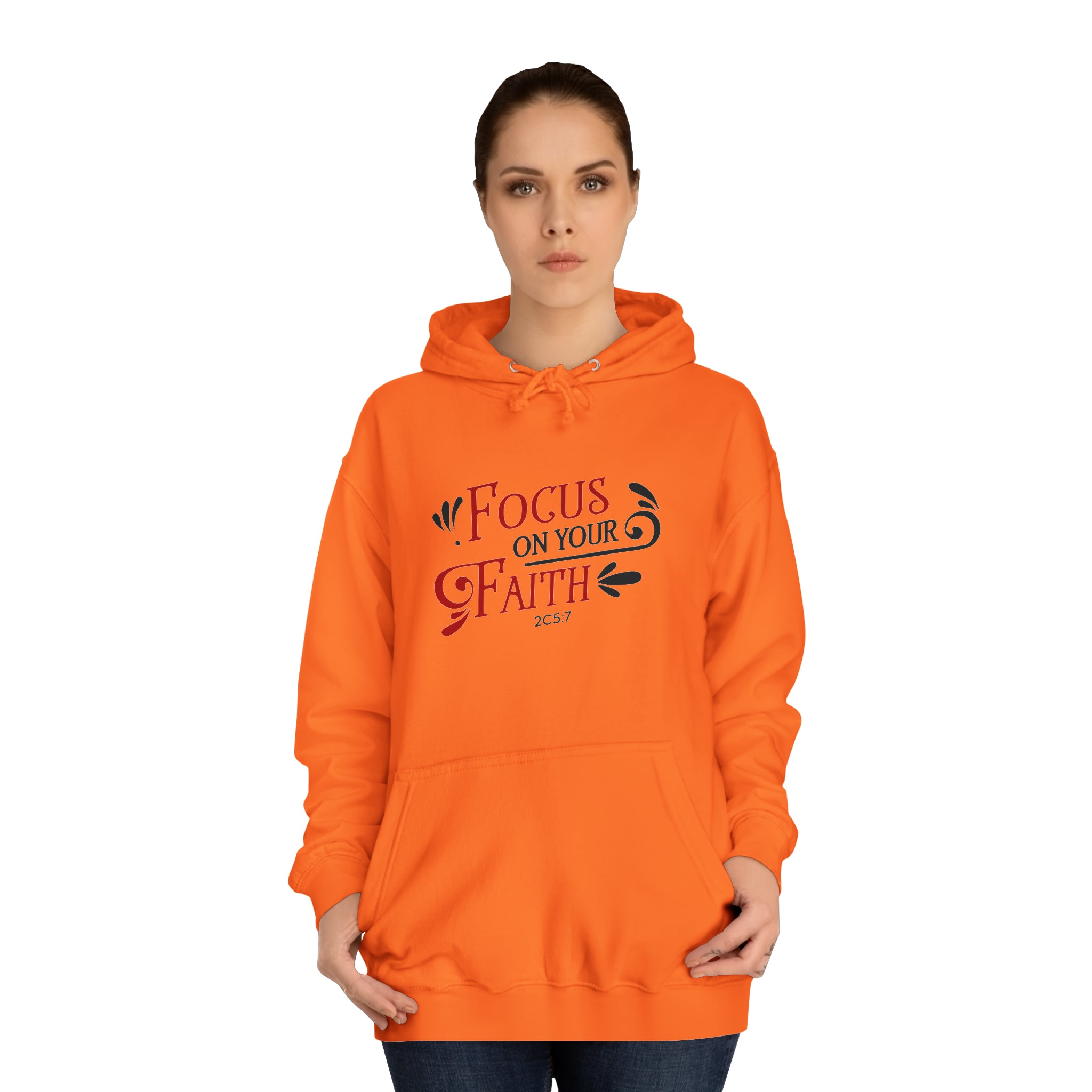 Concentrez-vous sur votre sweat à capuche unisexe foi 