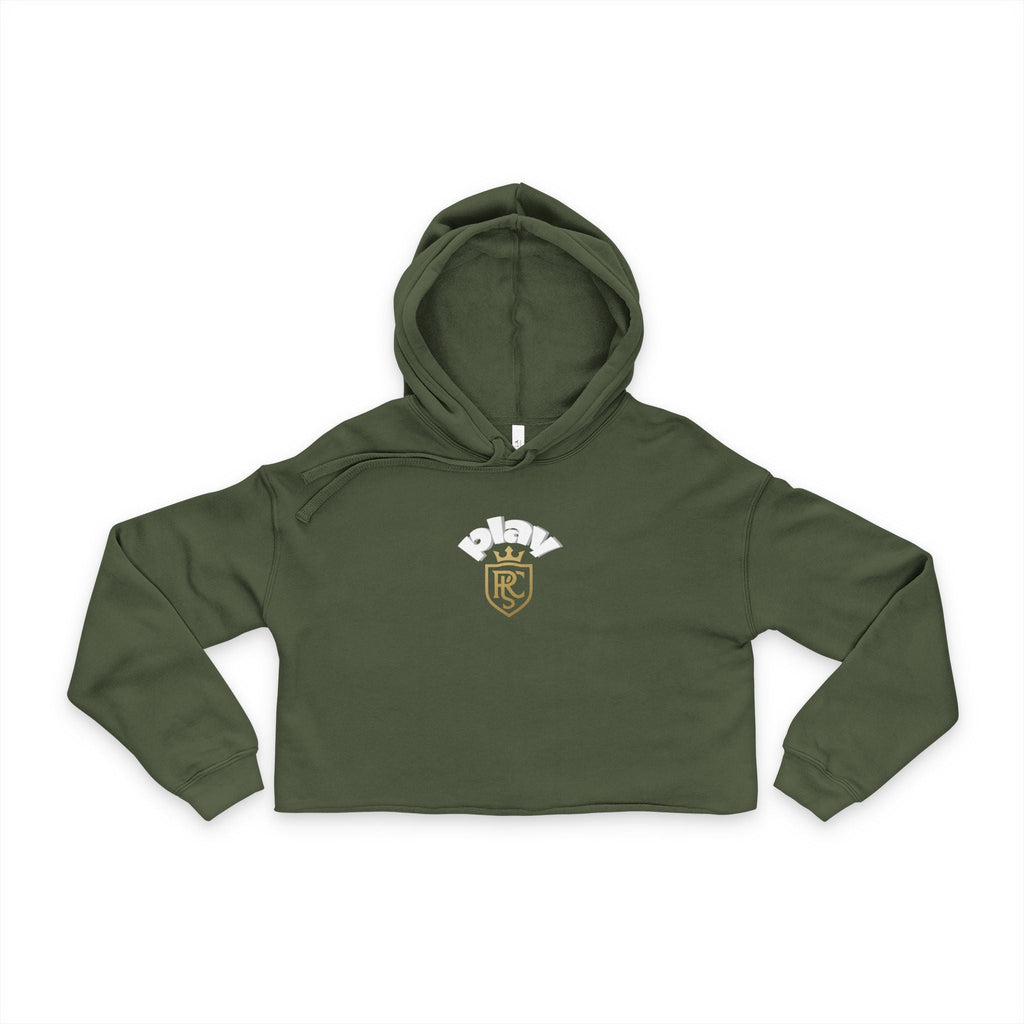 Stylish Cropped Hoodie for Women, Playful Athletic Wear, Casual Street Style, Gifts for Her, Trendy Apparel Printify