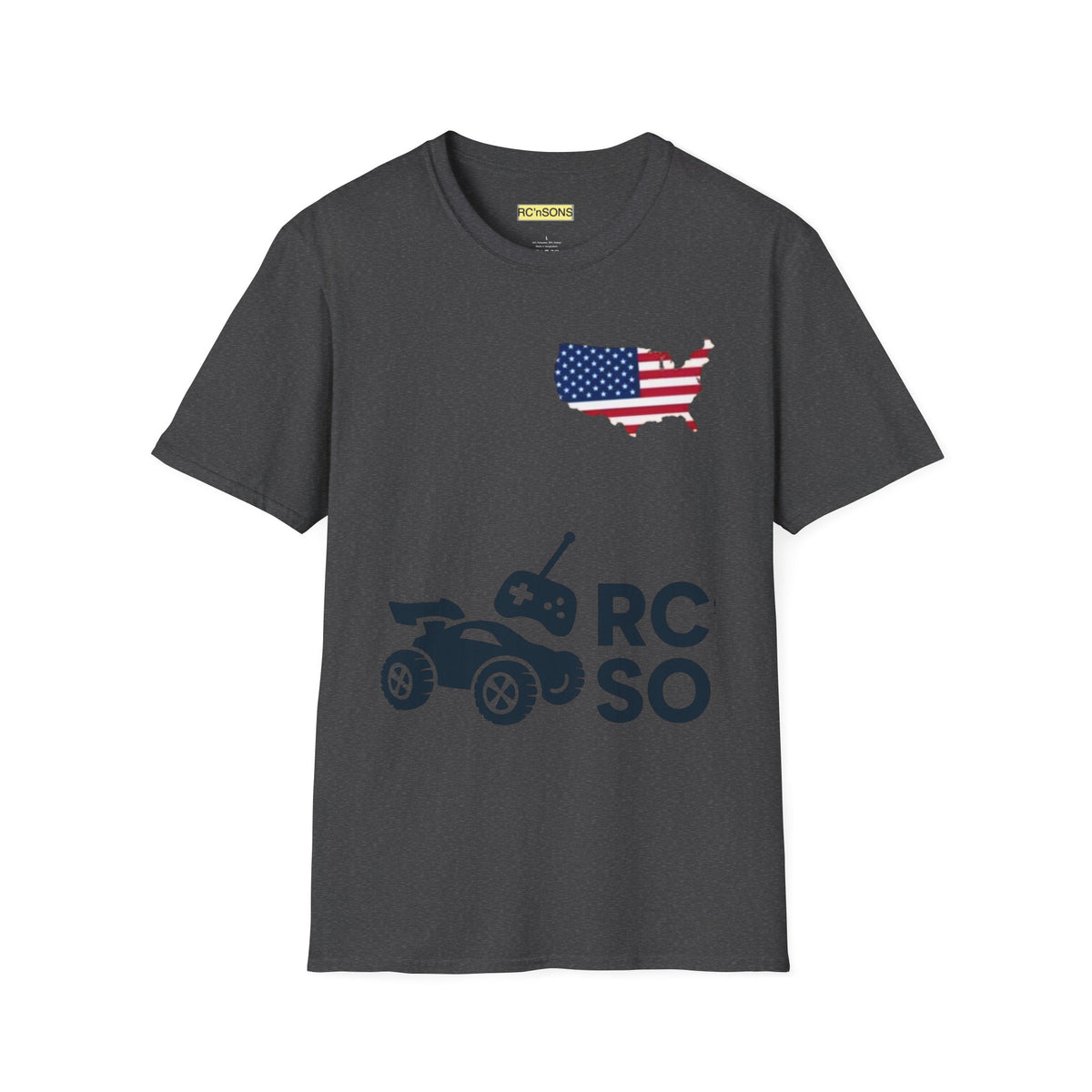 American Flag Tee - Unisex Softstyle T-Shirt for Patriotic Celebrations, 4th of July, Veterans Day, Casualwear, Gift Idea